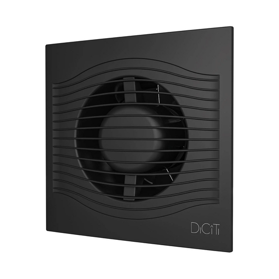 4elementsVentilator evacuare design cu supapa Diciti SLIM 4C D100 Matt Black