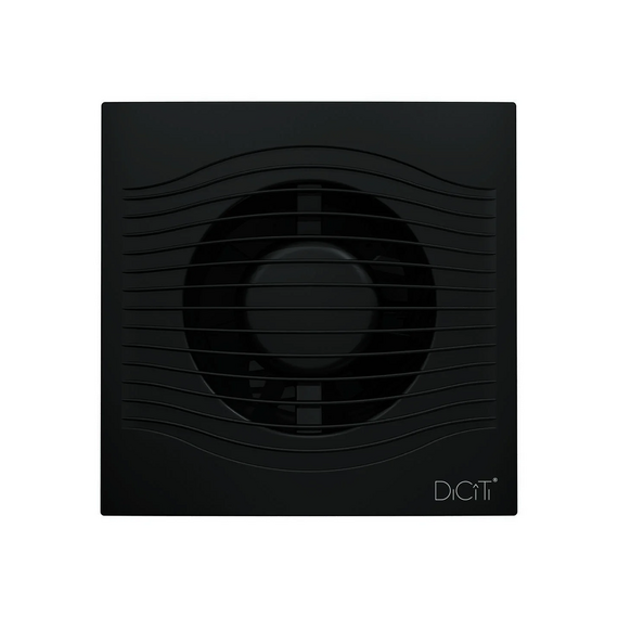4elementsVentilator evacuare design cu supapa Diciti SLIM 4C D100 Matt Black, изображение 6