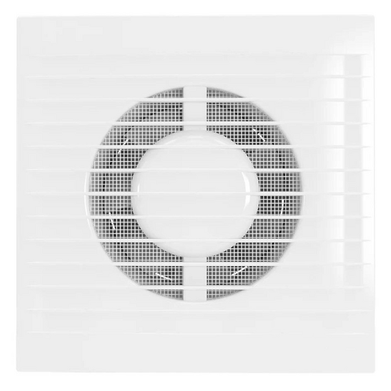 Осевой вытяжной вентилятор с сеткой VentEurope REFINED 100 White, изображение 2