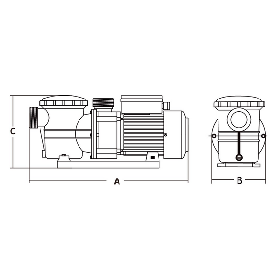4elementsPompă pu piscină KUBBER STP100, 0.75KW/1.0HP/220V, изображение 3