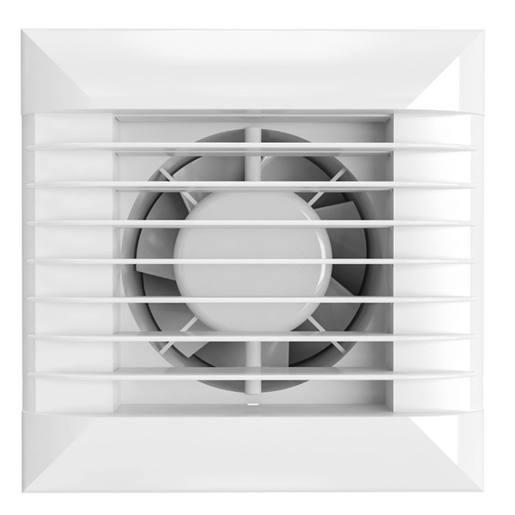 4elementsVentilator de evacuare axial cu jaluzele VentEurope AUTO 125 D125 White, изображение 3