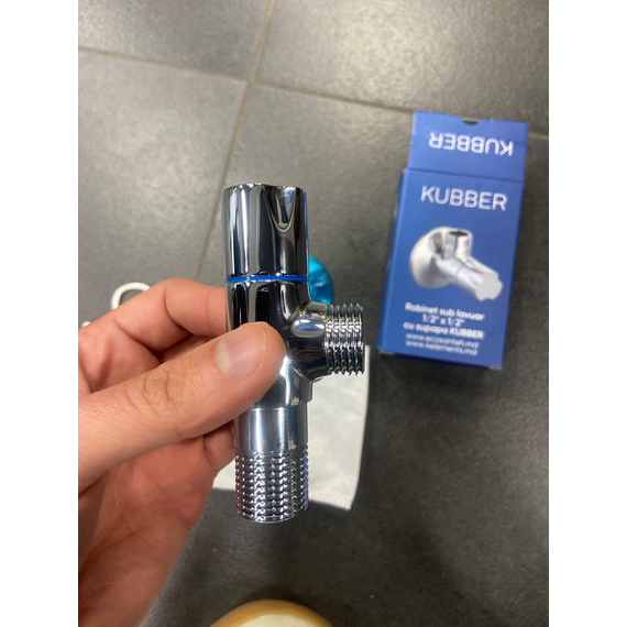 4elementsКран 1/2"x1/2'' (подводной) с обр. клапаном KUBBER, изображение 6