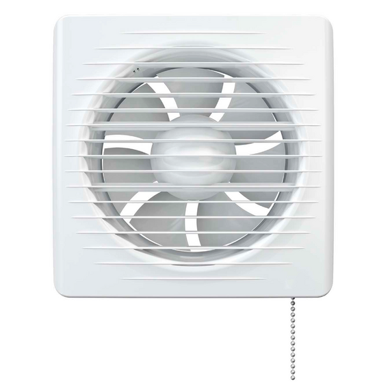 4elementsVentilator de evacuare axial cu grila si intrerupator cu lant VentEurope CLASSIC 150 PS White, изображение 2