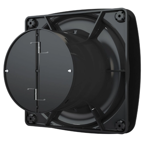 4elementsVentilator evacuare design cu supapa VentEurope FINE 100 BD Matt Black, изображение 4