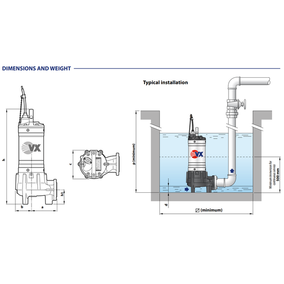 4elementsPompă electrică de drenaj pentru apă uzată Pedrollo VXm 55/80 4 kW, изображение 4