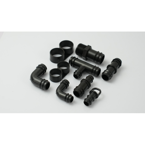4elementsAdaptor pentru tub de picurare KUBBER Drip Line d.16mm x 1/2 M, изображение 2
