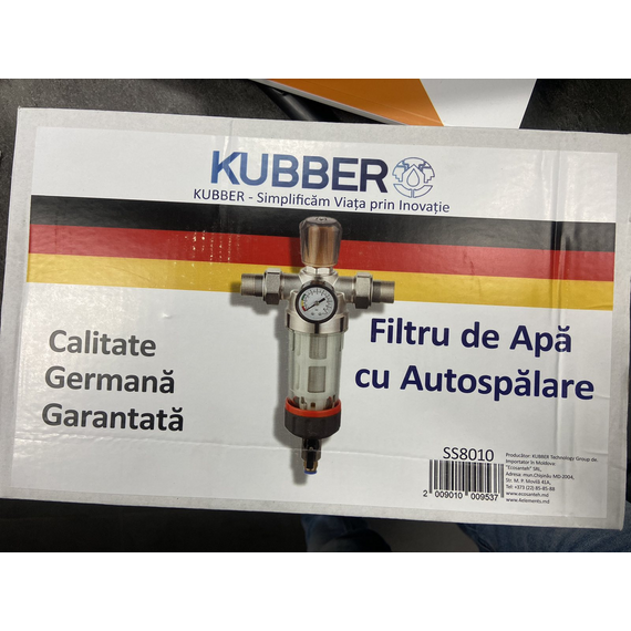 4elementsFiltru central de apa cu Autospalare cu reglare KUBBER 1' SS SS8010-1, изображение 3