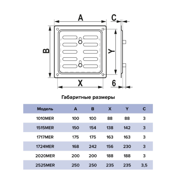 4elementsGrilă MER White reglabilă 20x20 din oțel zincat Promistral, изображение 2