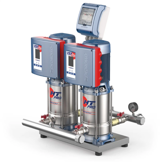4elementsStație de pompare Invertor cu 2 pompe verticale Pedrollo VSP2 – HT 10/4 PRO 2×1,8 kW