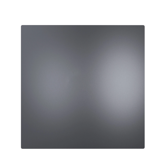 Панель декоративная EON D100/125 175×175 пластик Dark Gray Metal