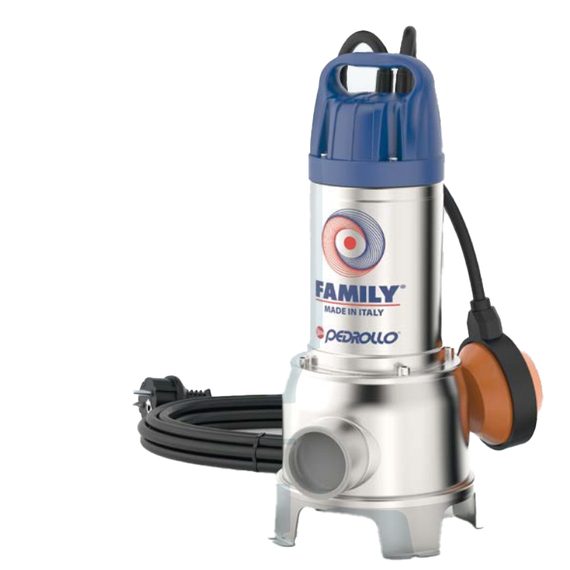 Дренажный электронасос для канализ. вод Pedrollo FAMILY 0.5kW