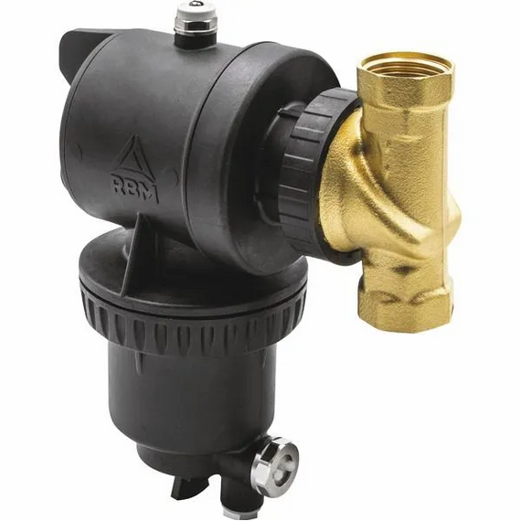 4elementsFiltru magnetic RBM MP2 pentru pompe de căldură, conexiune din alamă 1"