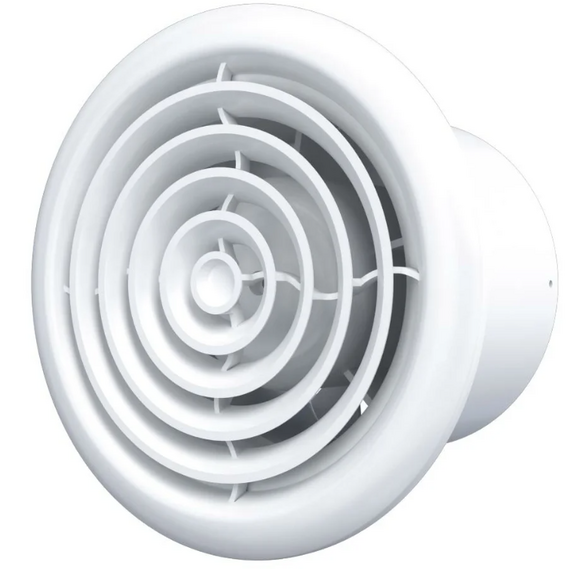Осевой вытяжной потолочный вентилятор VentEurope CIRCLE 150 D150 White
