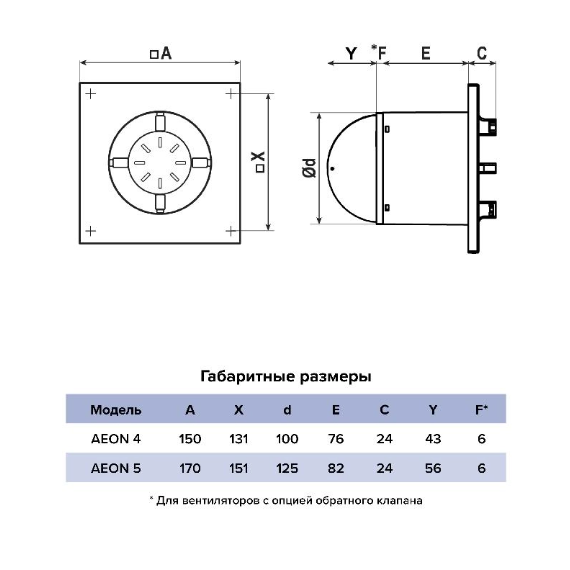 Осевой вентилятор с клап. датчиком свет+влаг и таймером EON 100 BD SHT D100, изображение 8