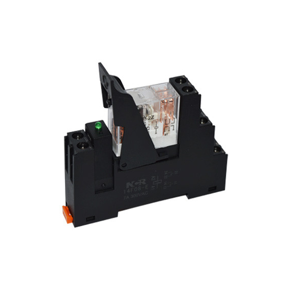 4elementsSoclu releu 14F08-E pentru șină DIN cu element de fixare din plastic, изображение 2