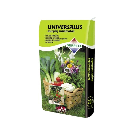 Торфяной субстрат UNIVERSAL 20L Durpeta VdX