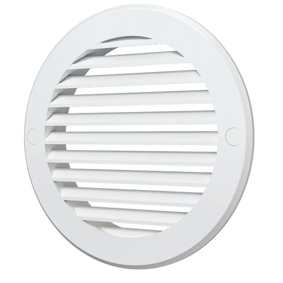 Круглая вытяжная вентиляционная решетка Mistral D125 White, изображение 2