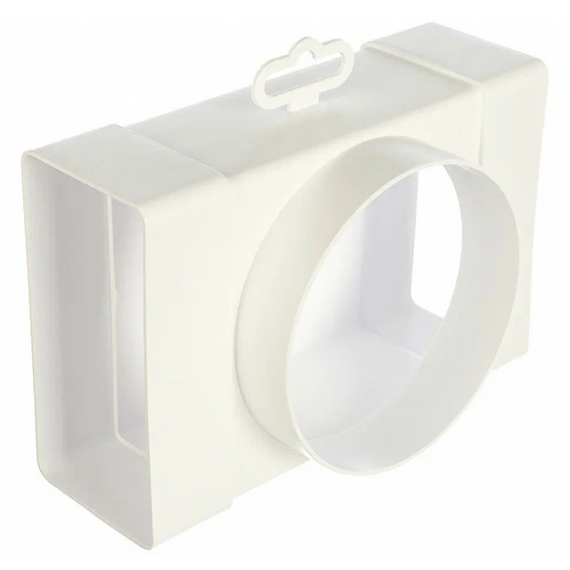 4elementsСonector-teu ventilatie plat-rotund Era 612ТФ10П 6х12 D100, изображение 4