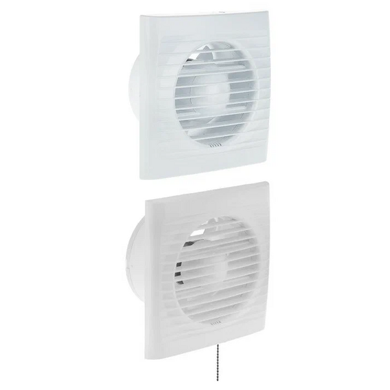 Осевой вытяжной вентилятор с выключателем Auramax Optima 4-02 D100 White, изображение 4