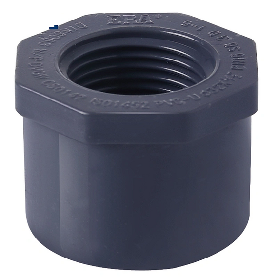 Редукция ПВХ d.63x1 1/2"F, под склейку, PN16, DIN 8063