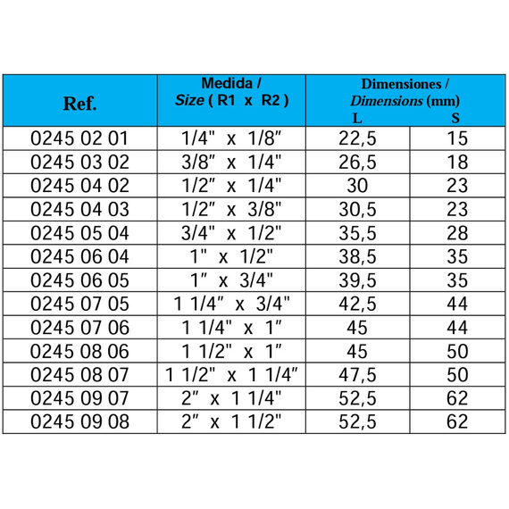 4elementsTub 1/2" x 3/8" MM Genebre, изображение 2