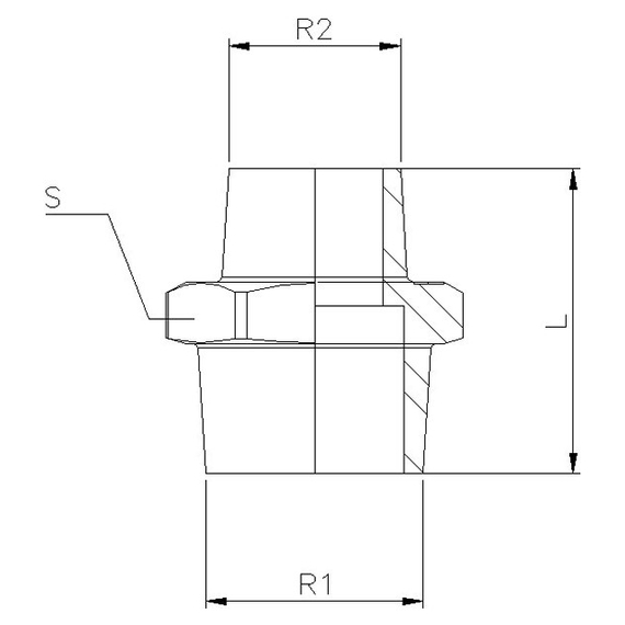 4elementsTub 1/2" x 3/8" MM Genebre, изображение 3