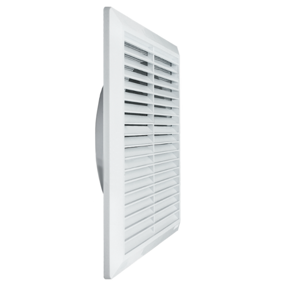 4elementsGrila pentru ventilatie cu plasa Hardi 05300 28х28 D250 White, изображение 2