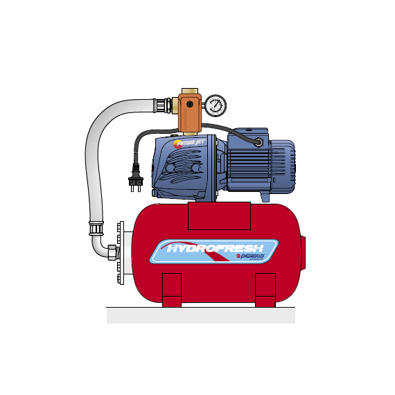 4elementsHidrofor cu regulator electronic de presiune Pedrollo Hydrofresh FUTURE JETm2AX 1,1 kW, изображение 3