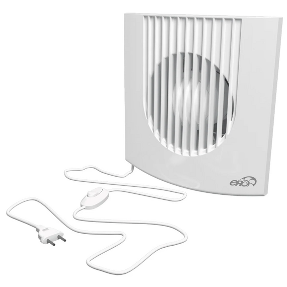 4elementsVentilator de evacuare axial cu cablu retea ERA FAVORITE 4-01 D100 White