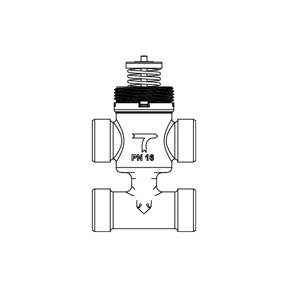 Клапан фанкойла VLG142 PN16 15-0.6 G1/2 ESBE, изображение 2