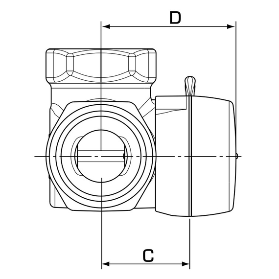 VRG131 Смесительный клапан DN25, Kvs=10 Rp.1" F , Tmax: +110 C ESBE, изображение 3