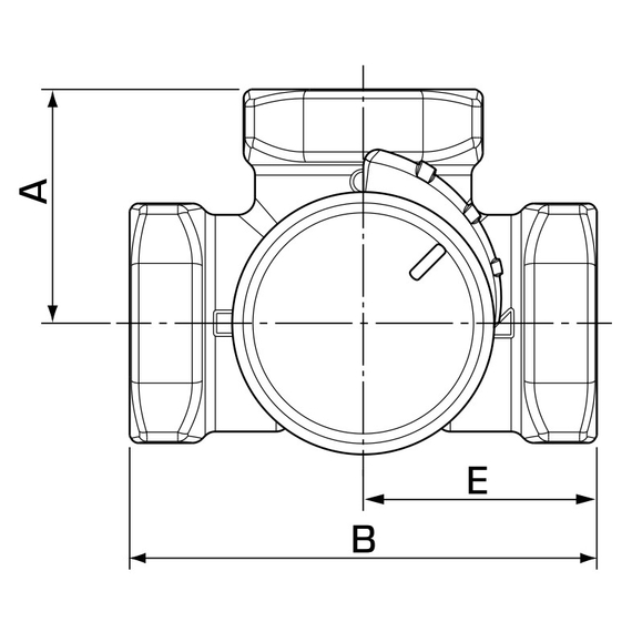 VRG131 Смесительный клапан DN25, Kvs=10 Rp.1" F , Tmax: +110 C ESBE, изображение 4