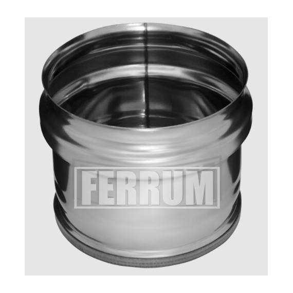Заглушка внешняя для дымохода нижняя Ferrum D150 (0,5мм), изображение 3