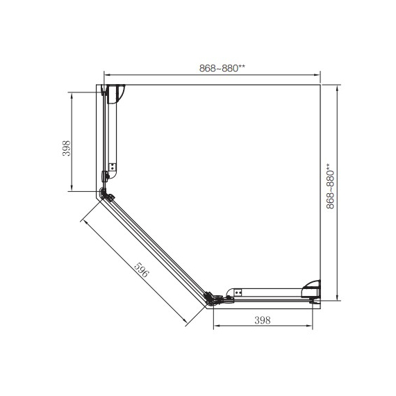 Душевая кабина Pool Spa Metropolis Diamond 90x90, изображение 2