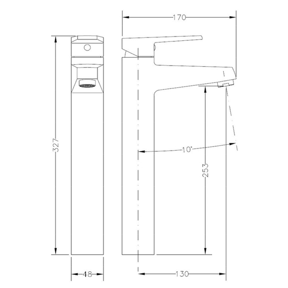 4elementsBaterie pentru lavoar inalt Genebre Kelogik Cold Start, изображение 2