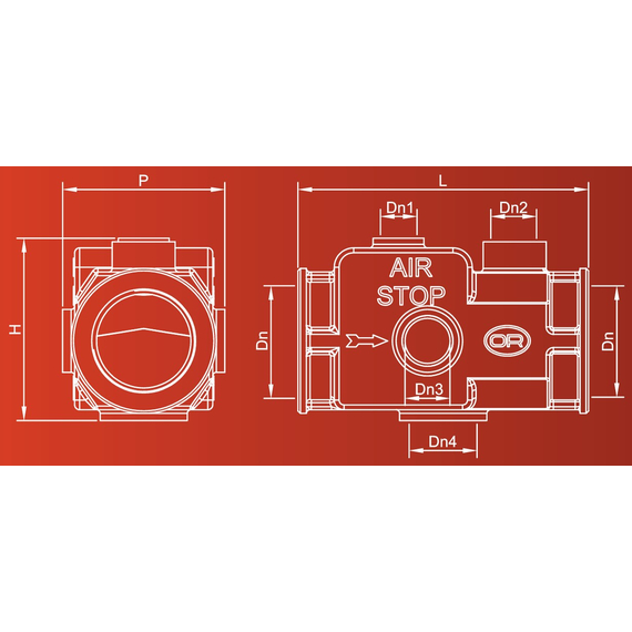 4elementsSeparator de aer AIR-STOP 1" OR, изображение 3