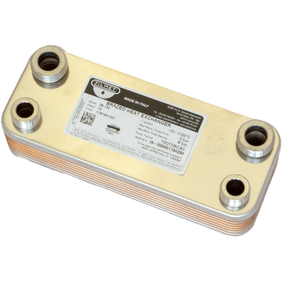 Теплообменник ZB-14 P 3/4"+1/2" INOX  Zilmet