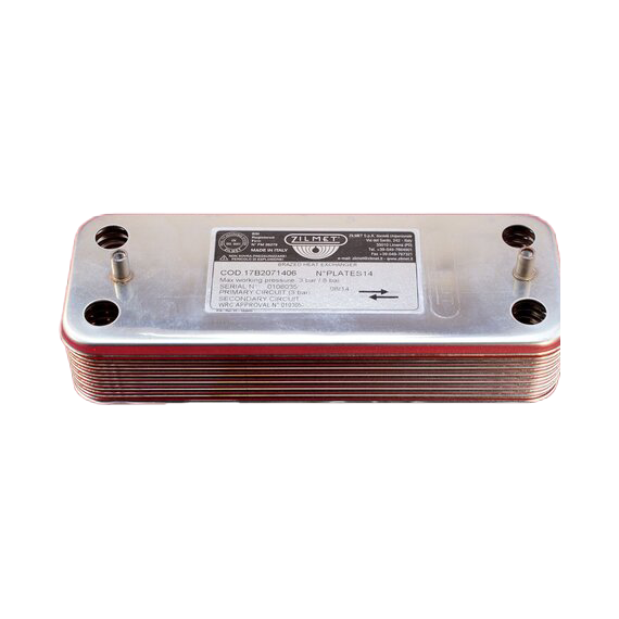 Теплообменник ZB207-14 P.STUDS DIST.166  Zilmet
