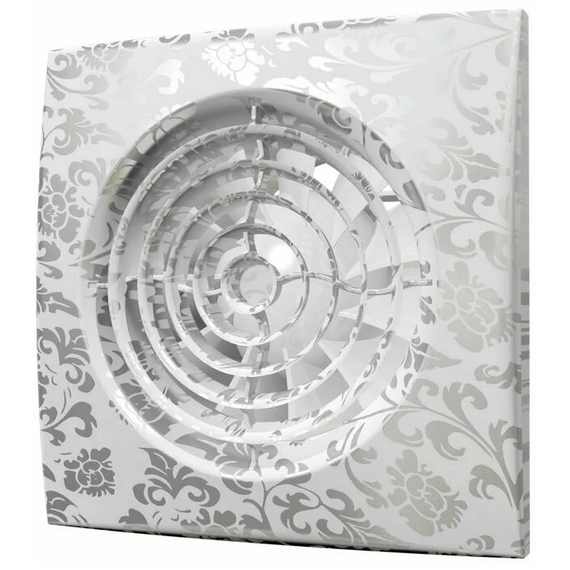 Дизайнерский вытяжной вентилятор с обратным клапаном DICITI AURA 4C D100 White Design