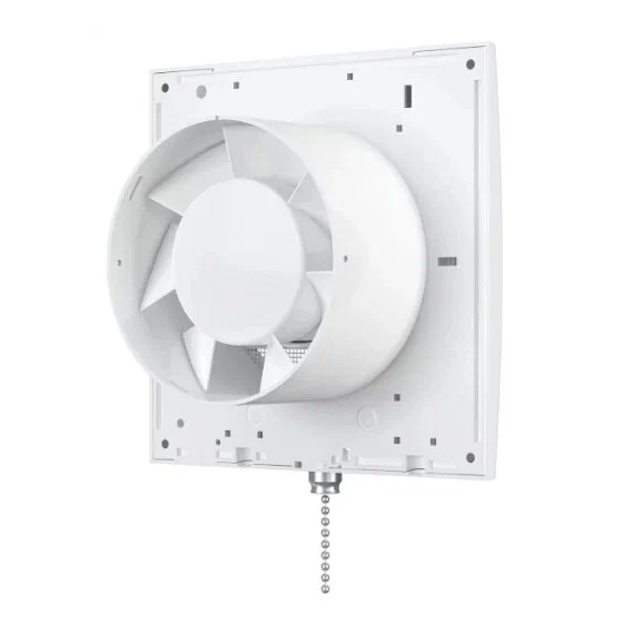 4elementsVentilator de evacuare axial cu grila si intrerupator cu lant ERA 6S-02 D150 White, изображение 3