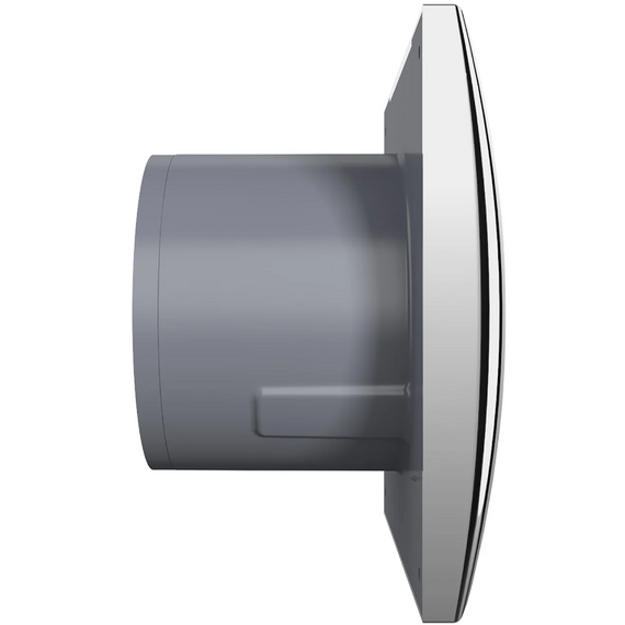 Дизайнерский вытяжной вентилятор с обратным клапаном DICITI AURA 4C D100 Chrome, изображение 3