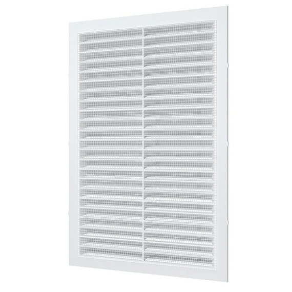 Вытяжная вентиляционная решетка с сеткой Mistral 17х24 White, изображение 4