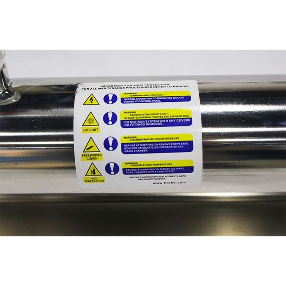 УФ лампа FL-320W 220V 4*80W d.133 нержавеющая сталь Kubber, изображение 5