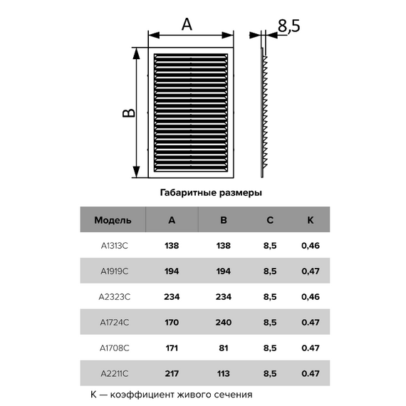 4elementsGrila pentru ventilatie cu plasa Auramax A1313C 13x13 White, изображение 5