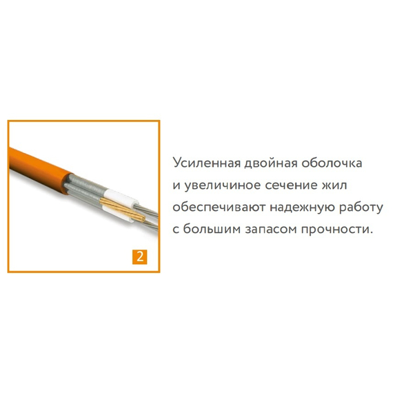 Кабель нагрев. "Теплолюкс" Tropix ТЛБЭ 21,0 м/340 Вт (до 2,3 кв.м), изображение 2