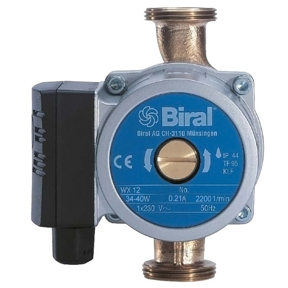 4elementsPompă de circulație WX 12 DN20, 34-40W (H=2.0m, Q=3m3/h) BIRAL