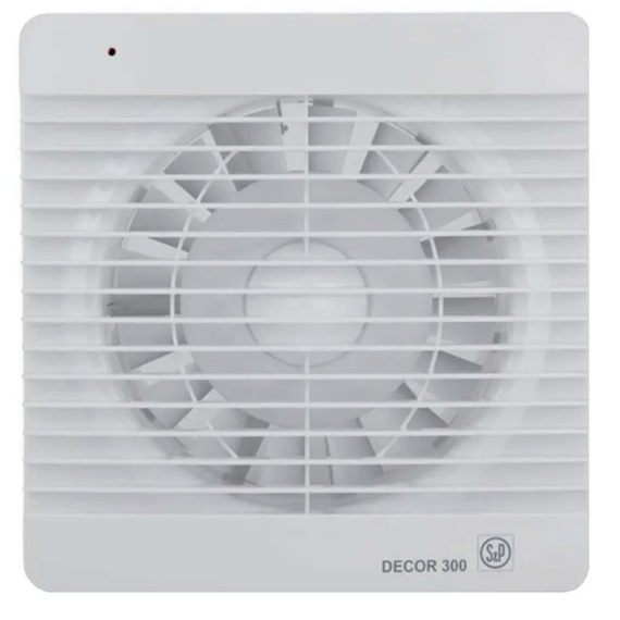 Осевой вытяжной вентилятор с обратным клапаном и таймером Soler Palau DECOR 300CRZ D150 White