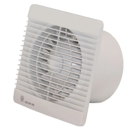 Осевой вытяжной вентилятор с обратным клапаном и таймером Soler Palau DECOR 300CRZ D150 White, изображение 4