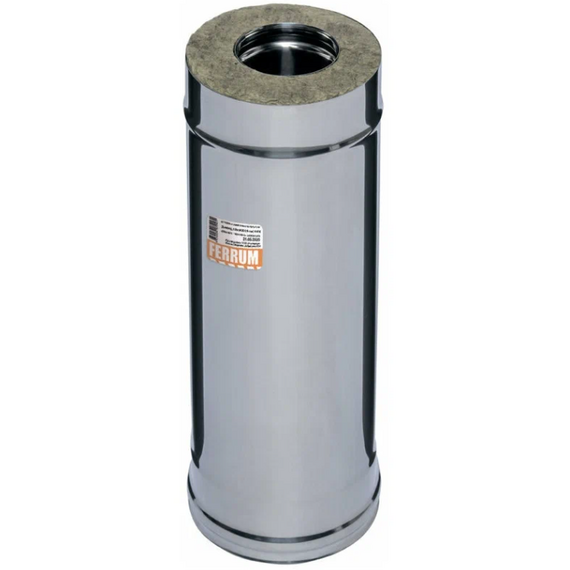 4elementsСэндвич дымоход двустенный 0,25м Ferrum (430/0,8+оц) D150x210, изображение 2