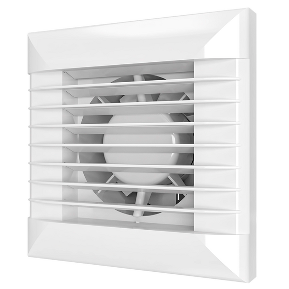 4elementsVentilator de evacuare axial cu jaluzele VentEurope AUTO 125 D125 White